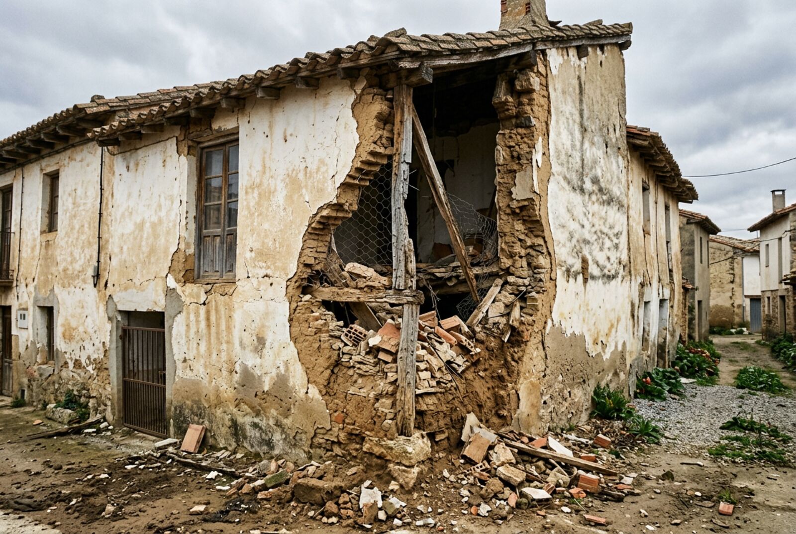 Réparer un angle de façade éclaté