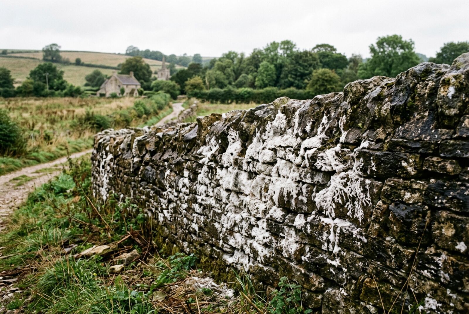 Salpêtre sur les murs : causes et traitement